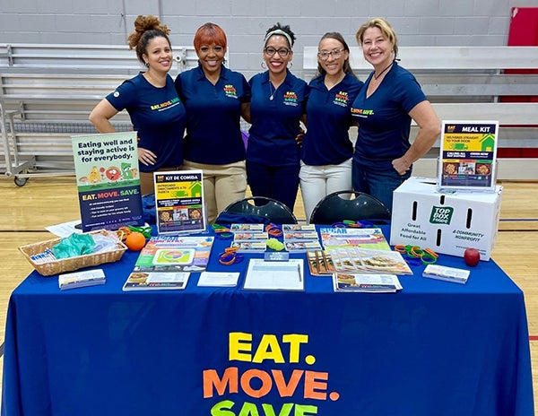 Staff at booth